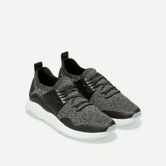 Cole Haan Womens Zero grand All Day Trainer Sneaker Shoes NEW Black White 8 1/2
